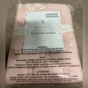 🌙 B26 2 Pottery Barn Kids Blush Quilted Sham
